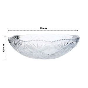 FRUTEIRA SALADEIRA DE VIDRO COM RELEVO 29CM - BM1075