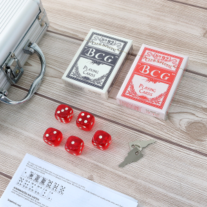 JOGO DE FICHAS PARA POKER NUMERADA NA MALETA 100 FICHAS - IM42059-D