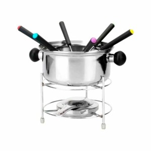 JOGO DE FONDUE DE INOX COM 10 PEÇAS 800ML - CA12135