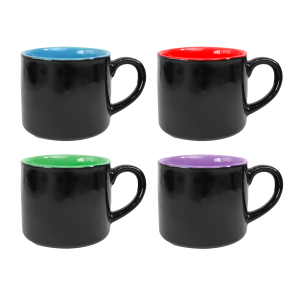 JOGO DE XÍCARAS DE CAFÉ DE PORCELANA 4 PÇS 90ML - CA18021