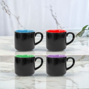 JOGO DE XÍCARAS DE CAFÉ DE PORCELANA 4 PÇS 90ML - CA18021