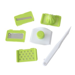 KIT RALADOR DE PLÁSTICO COM 8 LÂMINAS 26CM - 2861