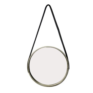 ESPELHO DE PAREDE DE MADEIRA REDONDO 35CM - TRC8055-DOU