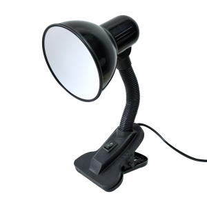 LUMINARIA DE MESA DE PLÁSTICO COM PRESILHA GARRA BIVOLT 30CM - MC602017P-PT