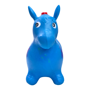 CAVALINHO UPA UPA DE BORRACHA COM SOM 56CM - NZ3088-AZ
