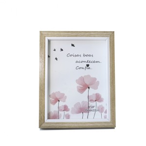 PORTA RETRATO PÉ GRAVATA DE MADEIRA MODELO CAIXA - 15X20CM - SXCX4839