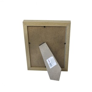 PORTA RETRATO PÉ GRAVATA DE MADEIRA MODELO CAIXA - 15X20CM - SXCX4839