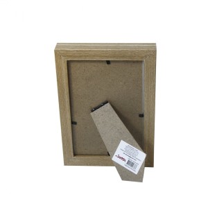 PORTA RETRATO PÉ GRAVATA DE MADEIRA MODELO CAIXA 10X15CM - SXCX4838