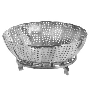 CESTO PARA COZINHAR NO VAPOR EM AÇO INOX 7.5X14CM - TRC8642