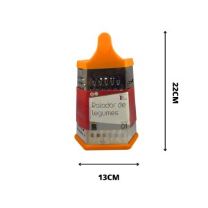 RALADOR METAL  DE LEGUMES 23X15 6 FACES - TRC7883-LJ