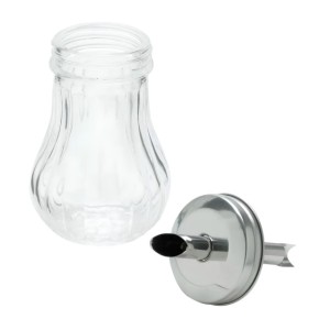 AÇUCAREIRO DE VIDRO COM BICO DOSADOR 180ML - 6063