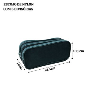 ESTOJO DE NYLON 21,5X10,9CM - 5176-PTCZ