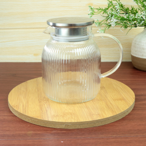 JARRA DE VIDRO COM TAMPA DE METAL 1 LITRO - DT9328-PTA