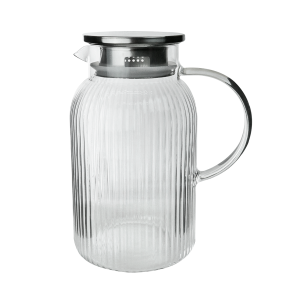 JARRA DE VIDRO COM TAMPA DE METAL CAPACIDADE 1,5LITROS - DT9329-PTA