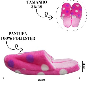 PANTUFA ADULTO DE POLIESTER 36/37 -BF2271-38/39-RS