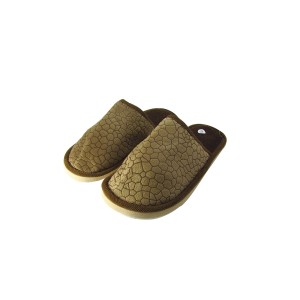 PANTUFA DE POLIESTER ESTAMPA CRAQUELADA ADULTO E JUVENIL 41/42-BF2265-41/42-MR