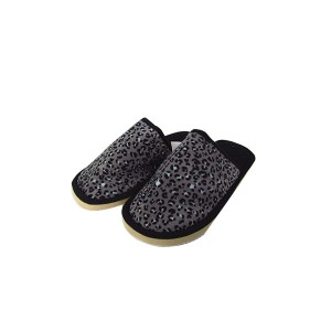 PANTUFA DE POLIÉSTER ESTAMPA ONCINHA JUVENIL E ADULTO 33/34-BF2262-33/34-PT