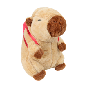 PELUCIA CAPIVARA COM MOCHILA DE JOANINHA NAS COSTAS - FE7518BG-A