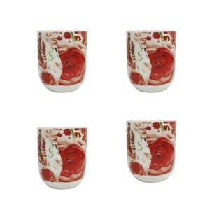 JOGO COM 4 CANECAS ORIENTAL PARA CHÁ 150 ML  - CN35-C