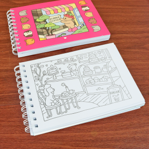 CADERNO DE COLORIR BOBBIE GOODS 100 FOLHAS - A5-MJ6165-2A-PINK