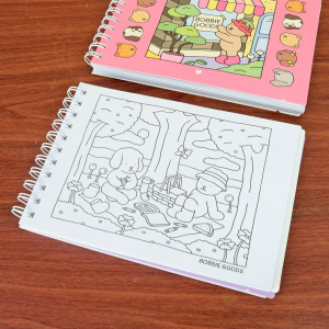 CADERNO DE COLORIR BOBBIE GOODS 100 FOLHAS - A5-MJ6165-2A-ROSA