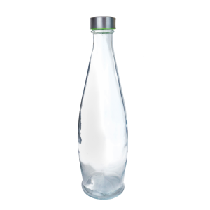 GARRAFA DE VIDRO COM TAMPA HERMÉTICA 1LITRO - CA12553-VD