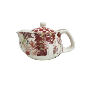 BULE CHALEIRA COM INFUSOR CERÂMICA  FLORAL COM ALÇA 250ML - BULP35-C