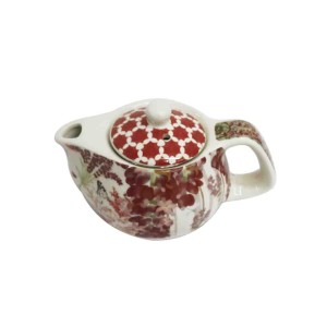 BULE CHALEIRA COM INFUSOR CERÂMICA  FLORAL COM ALÇA 250ML - BULP35-C