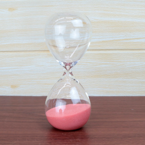 AMPULHETA DE VIDRO 15 MINUTOS 16,5CM - 6484-F