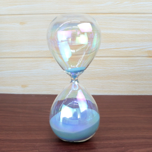 AMPULHETA DE VIDRO FURTA-COR DE 30MINUTOS 20CM- 6488-D