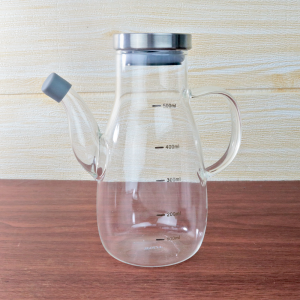 GALHETEIRO DE VIDRO COM TAMPA DE METAL BOLD 500ML - 20627