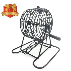 JOGO BINGO GLOBO METAL 75 PEDRAS 18 CARTOES E 150 MARCADORES - 2849