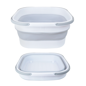 BALDE RETRÁTIL DE PLÁSTICO COM RODINHAS E ALÇAS 10 LITROS - 6808