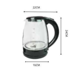 JARRA ELÉTRICA DE VIDRO 1.8LITROS 127V 1500W 60HZ - CA21012