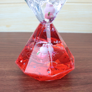 AMPULHETA DE OLEO LIQUIDO COM TEMPORIZADOR DIAMANTE - 5604-F