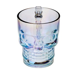 CANECA DE VIDRO CAVEIRA ROCK STYLE FURTACOR 500 ML - GDR0648