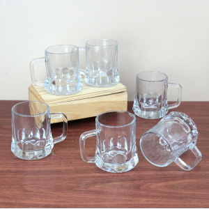 JOGO DE XÍCARAS EM VIDRO COM 6 PEÇAS 125ML - BM9202