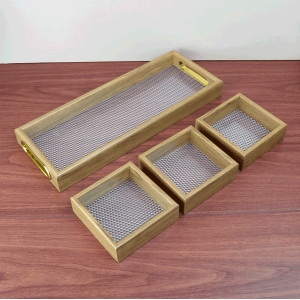 JOGO DE PETISQUEIRAS DE ACRÍLICO E PS COM 4 PEÇAS - CA20397