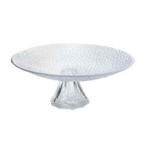PRATO DE BOLO DE VIDRO COM PÉ ITÁLIA 20,5CM - GA10034