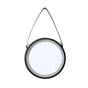 ESPELHO REDONDO COM LUZ DE LED E ALÇA DE METAL 30CM - 2949-PT