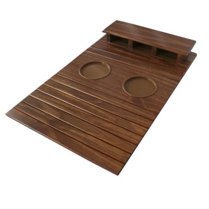 ESTEIRA LISA PORTA COPO PARA SOFÁ DE MADEIRA 50X32.4X5CM - TFP6249