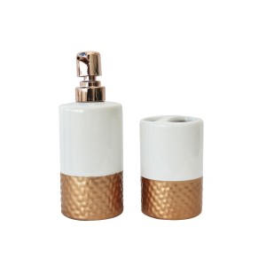 KIT DE BANHEIRO EM CERÂMICA COM 02 PEÇAS  - 98620