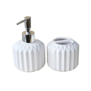 KIT DE BANHEIRO EM CERÂMICA COM 02 PEÇAS - 397-BR