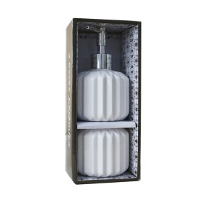 KIT DE BANHEIRO EM CERÂMICA COM 02 PEÇAS - 397-BR