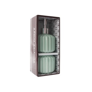 KIT DE BANHEIRO EM CERÂMICA COM 02 PEÇAS - 397-VD