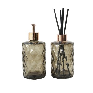 KIT DIFUSOR E PORTA SABONETE LÍQUIDO DE VIDRO 330 ML CADA - 2 PEÇAS - 96140-FUMÊ