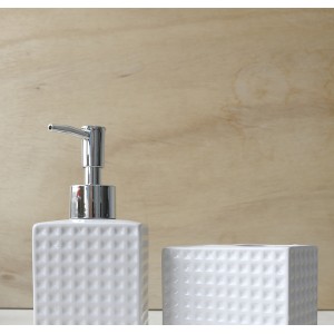 KIT DE BANHEIRO EM CERÂMICA COM 03 PEÇAS - 395-BR