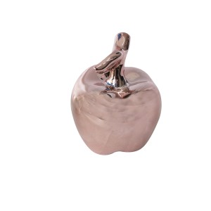 ENFEITE DECORATIVO MAÇA EM RESINA 8X10,6CM - 2808-GR