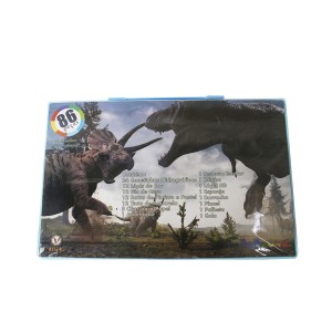 KIT DE PINTURA EM MALETA ESTAMPA DINOSSAURO COM 86 PEÇAS - MT86BOY-C