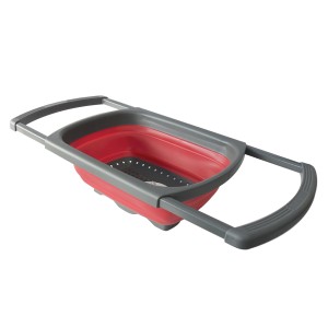 ESCORREDOR AJUSTÁVEL PARA FRUTAS E LEGUMES DE SILICONE 26X38,8CM - 2651-VM